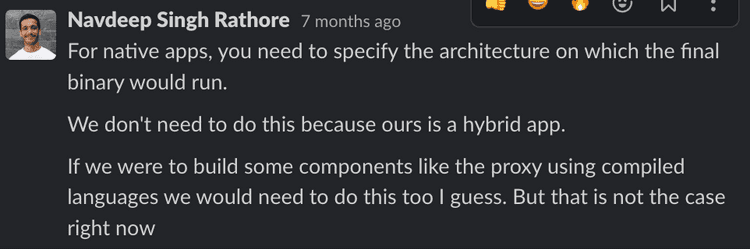 My naive reply whenever someone asked "Why don't we have two different download options for macOS" My naive reply whenever someone asked "Why don't we have two different download options for macOS"